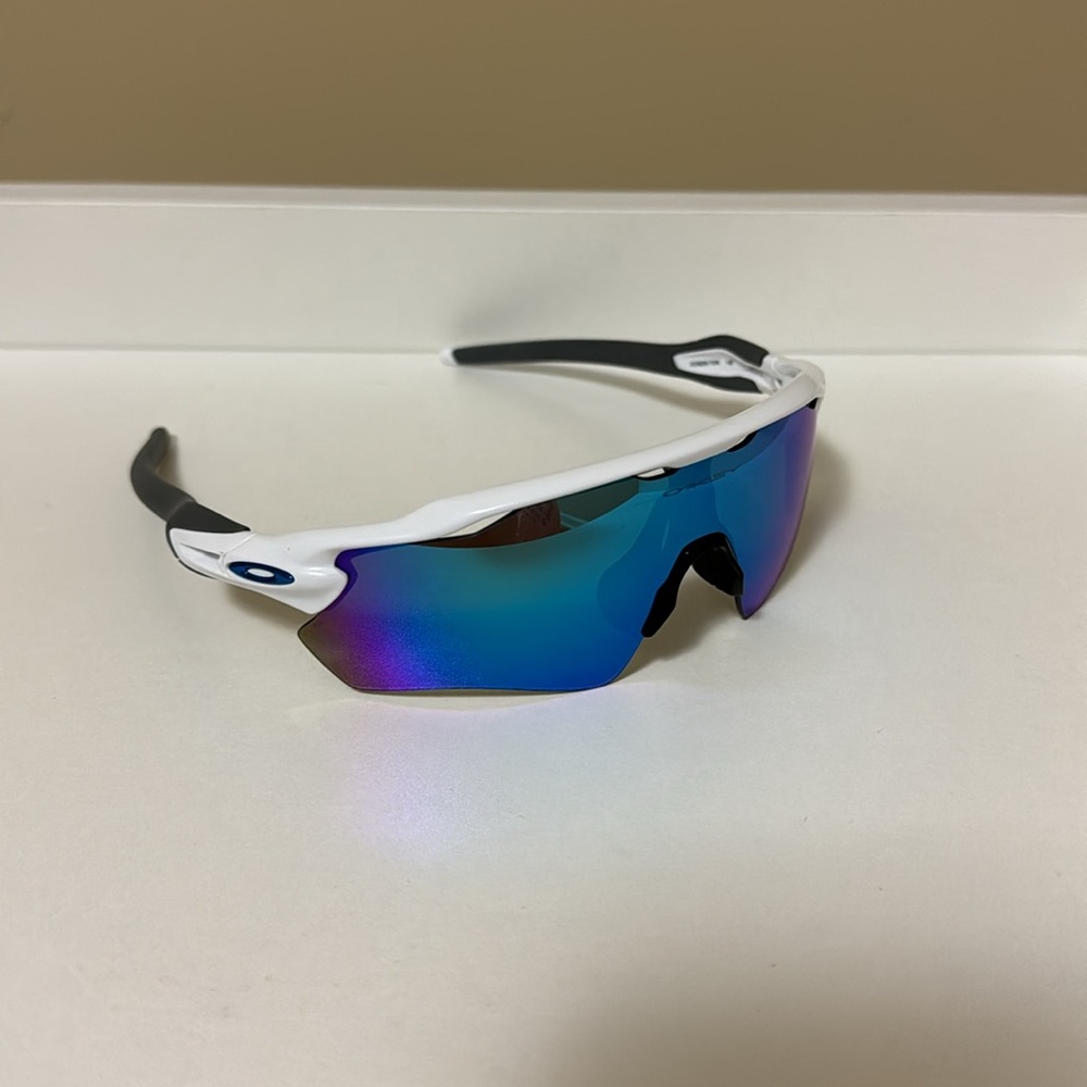 Oakley Prizm Sapphire Lenses White Frame Sunglasses